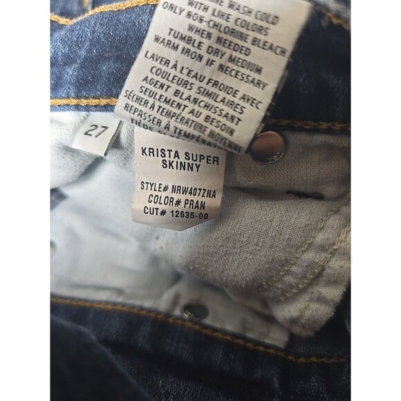 Hudson Women's Jeans Krista Super Skinny Mid Rise Slim Size 27 t13 - Picture 5 of 7